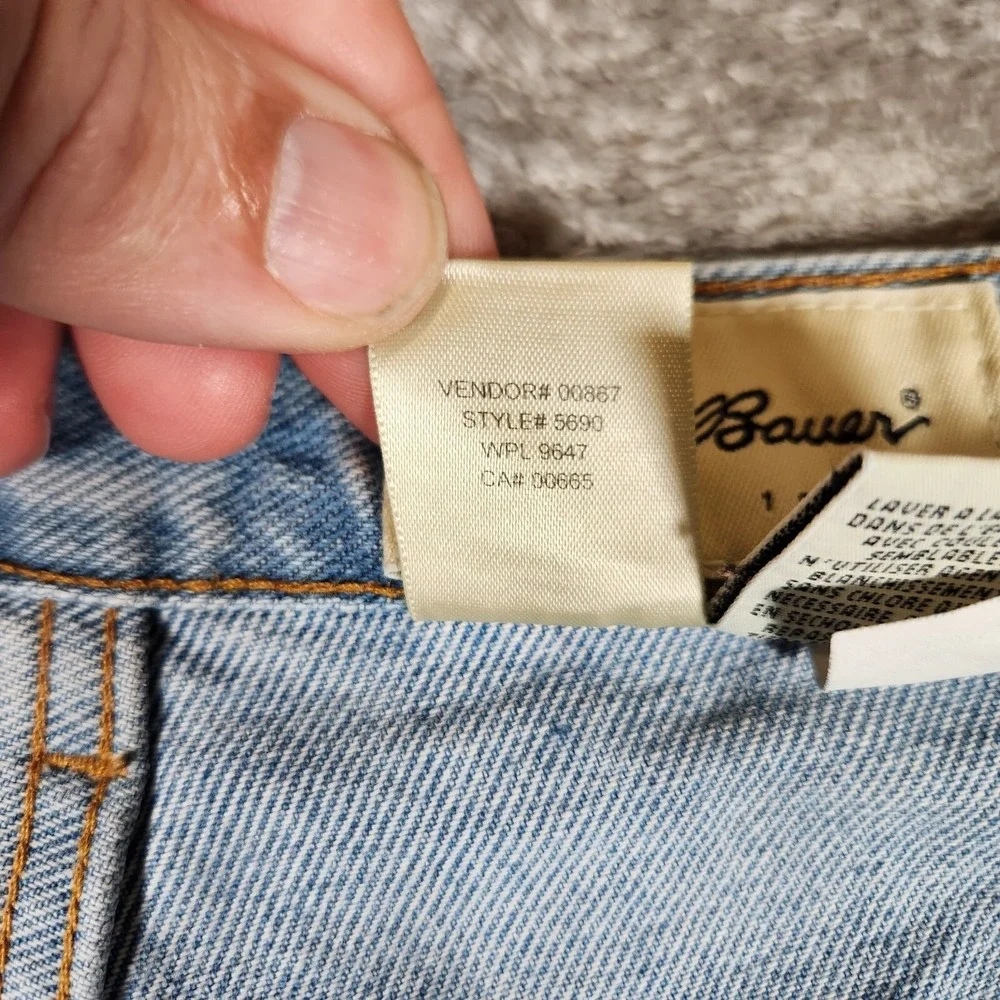 Vintage Eddie Bauer Jeans Men's 37X31 (Tag‎ 38X30) Tapered Leg Blue Denim Pants